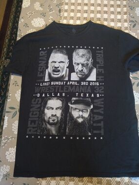 WrestleMania 32 Black Graphic Men's T-Shirt